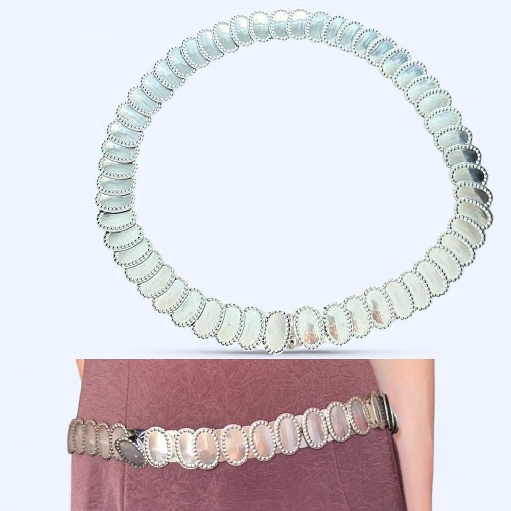 Silver Oval Link Belt
